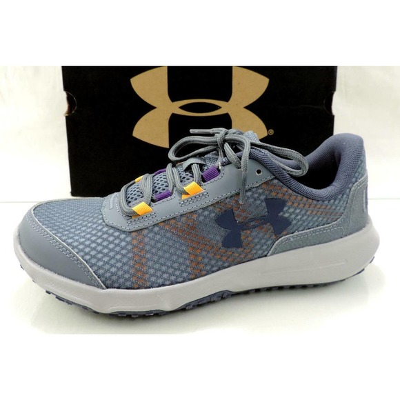 Women's under Armour Toccao Running Shoes Sneakers Grey / Orange Peel Size 6.5 - Picture 2 of 9